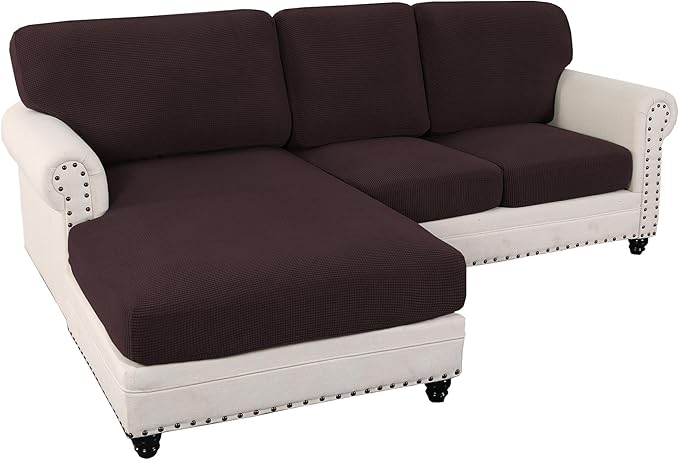 L Shaped Jacquard Cushion Slipcover Sofa Couch Cover